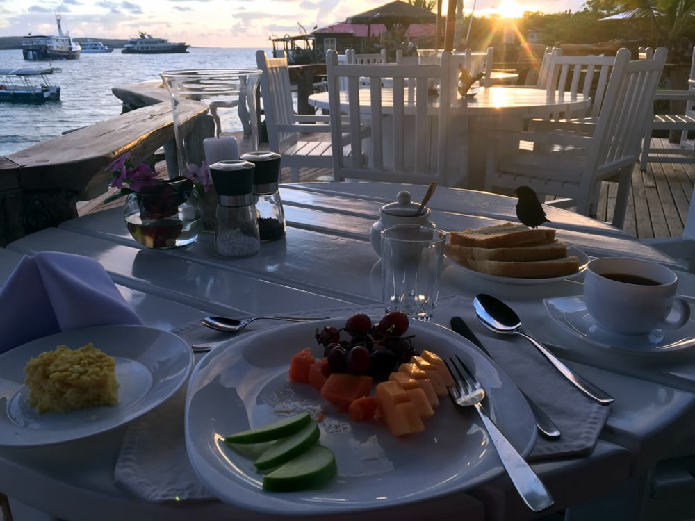 Frühstück im Hotel Angermeyer Galapagos