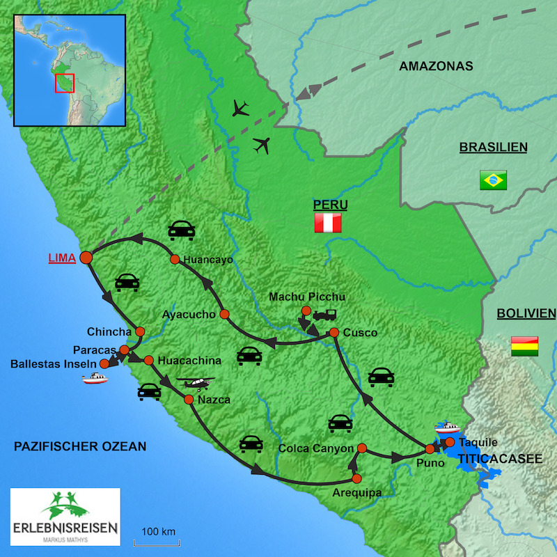 Mietwagen Rundreise durch Peru
