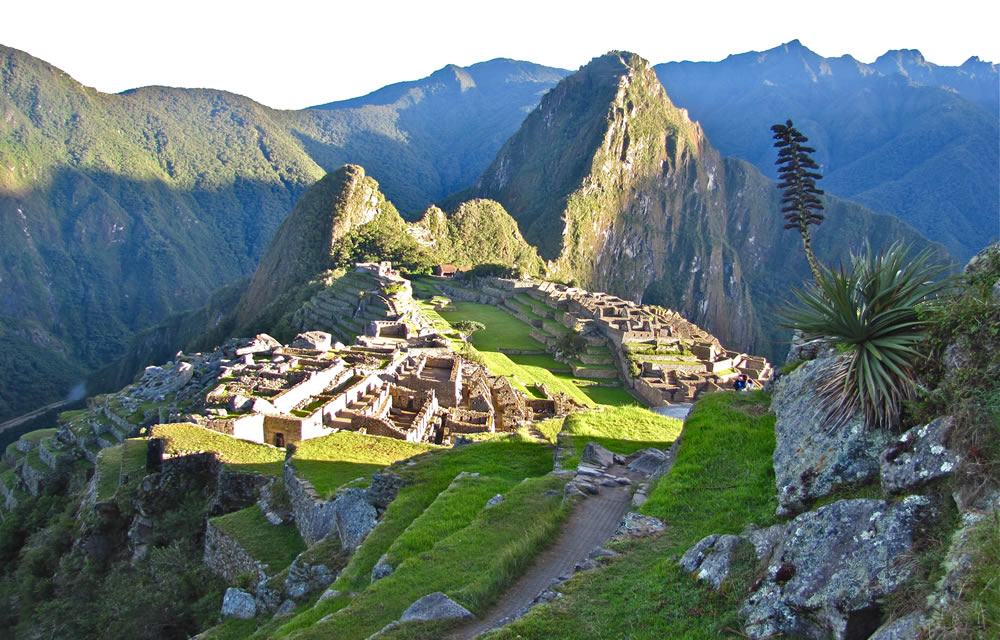 Sonnenaufgang am Machu Picchu